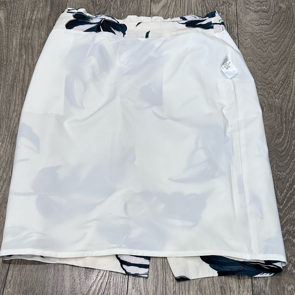 🍃 Ann Taylor Leaves Tie Waist Linen Pencil Skirt - Size 6🍃 - Picture 13 of 15